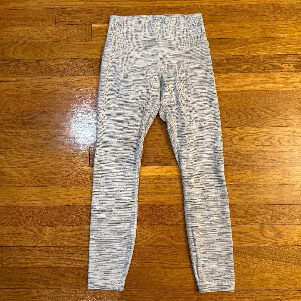 Lululemon Wunder Under HR 7/8 Tight *25" Wee Are From Space Ice Grey Alpine - 6